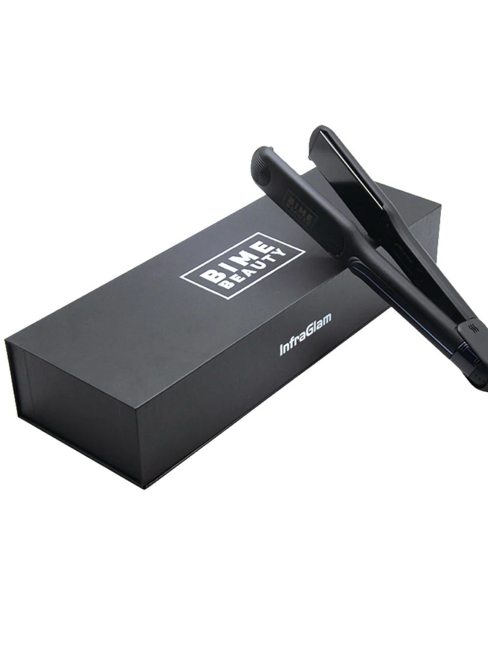 Bime Beauty Black Hair Straightener - InfraGlam Professional Flat Iron